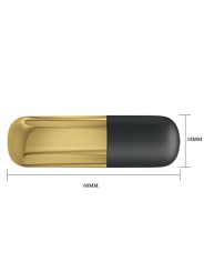 Vibratore Bullet Ricaricabile Dorato - PRETTY LOVE BOTTOM - Vibratori Mini | erosidea.com