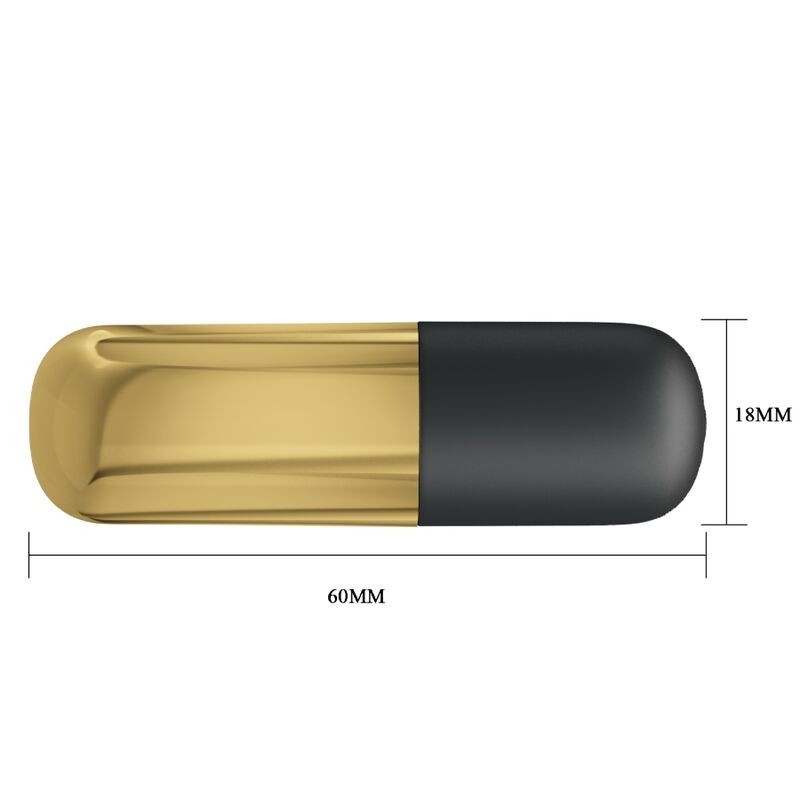 Vibratore Bullet Ricaricabile Dorato - PRETTY LOVE BOTTOM - Vibratori Mini | erosidea.com