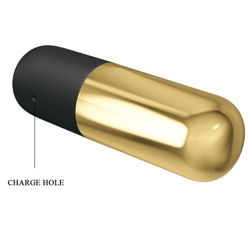 Vibratore Bullet Ricaricabile Dorato - PRETTY LOVE BOTTOM - Vibratori Mini | erosidea.com
