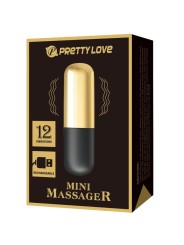 Vibratore Bullet Ricaricabile Dorato - PRETTY LOVE BOTTOM - Vibratori Mini | erosidea.com