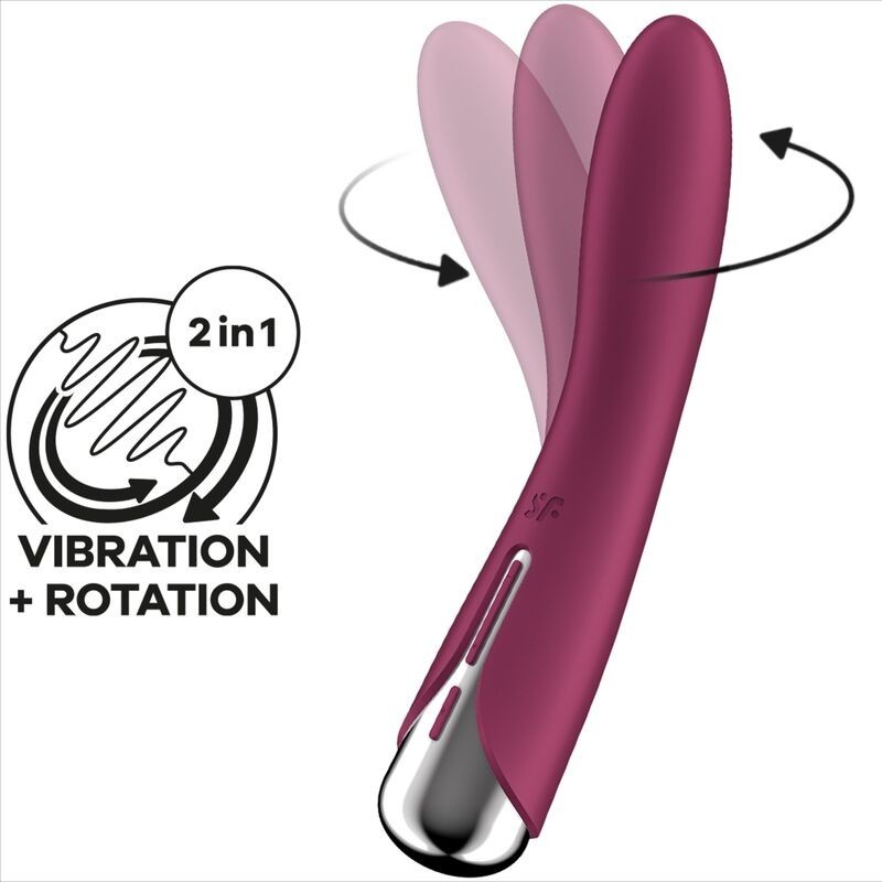 Satisfyer - Spinning Vibe 1 Vibratore G-Spot Rotator Rosso - SATISFYER VIBRATOR - Vibratori punto G | erosidea.com