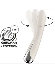Vibratore Rotator Spinning Vibe 1 G-Spot Beige - SATISFYER VIBRATOR - Vibratori punto G | erosidea.com