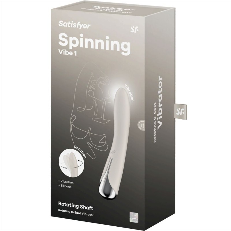 Vibratore Rotator Spinning Vibe 1 G-Spot Beige - SATISFYER VIBRATOR - Vibratori punto G | erosidea.com