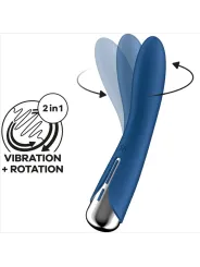 Vibratore Rotator Spinning Vibe 1 G-Spot Blu - SATISFYER VIBRATOR - Vibratori punto G | erosidea.com