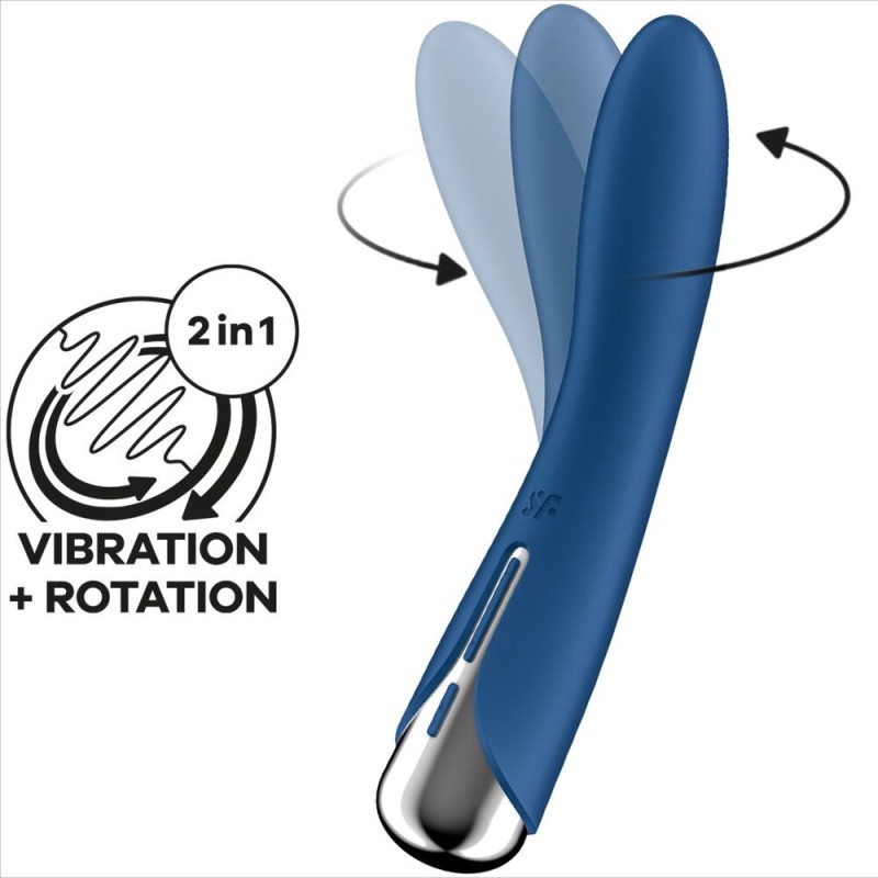 Vibratore Rotator Spinning Vibe 1 G-Spot Blu - SATISFYER VIBRATOR - Vibratori punto G | erosidea.com