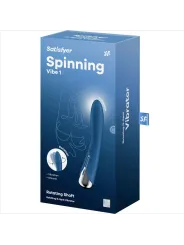 Vibratore Rotator Spinning Vibe 1 G-Spot Blu - SATISFYER VIBRATOR - Vibratori punto G | erosidea.com