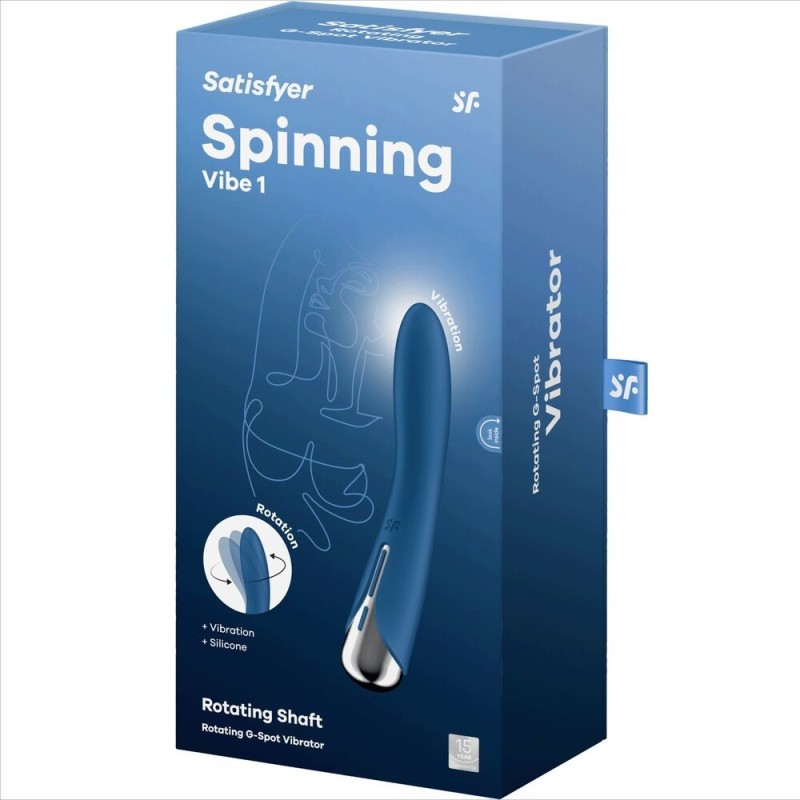 Vibratore Rotator Spinning Vibe 1 G-Spot Blu - SATISFYER VIBRATOR - Vibratori punto G | erosidea.com