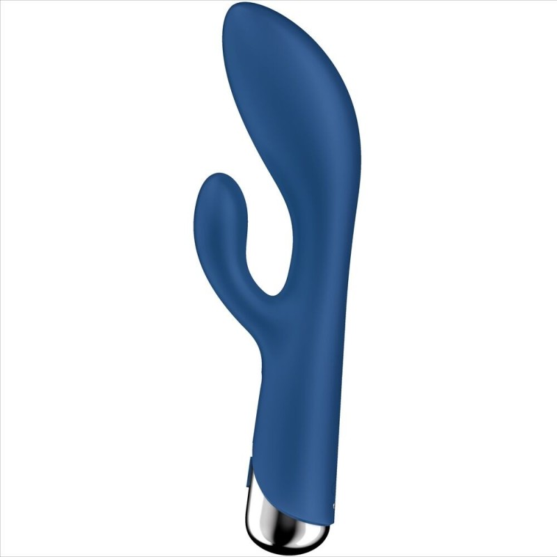 Satisfyer - Spinning Rabbit 1 Stimolazione Clitoride E Punto G Blu - SATISFYER VIBRATOR - Vibratori punto G | erosidea.com