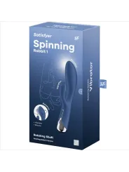 Satisfyer - Spinning Rabbit 1 Stimolazione Clitoride E Punto G Blu - SATISFYER VIBRATOR - Vibratori punto G | erosidea.com