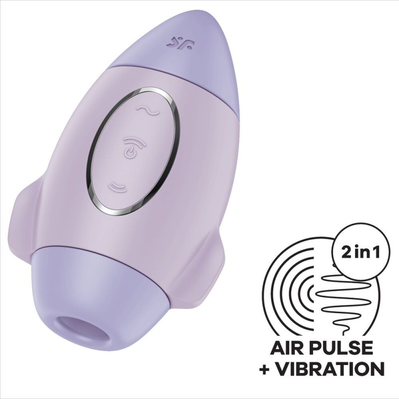Satisfyer - Mission Control Lilla Piccolo Vibratore A Doppio Impulso - SATISFYER VIBRATOR - Ovetti Palline Sfere | erosidea.com
