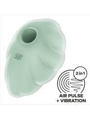 Vibratore Clound Dancer Green Air Pulse - SATISFYER AIR PULSE - Succhia Clitoride | erosidea.com