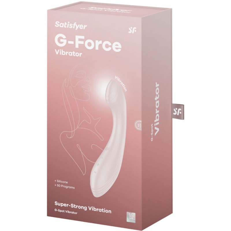 Vibratore G-Force Stimolatore G-Spot Beige - SATISFYER VIBRATOR - Vibratori punto G | erosidea.com