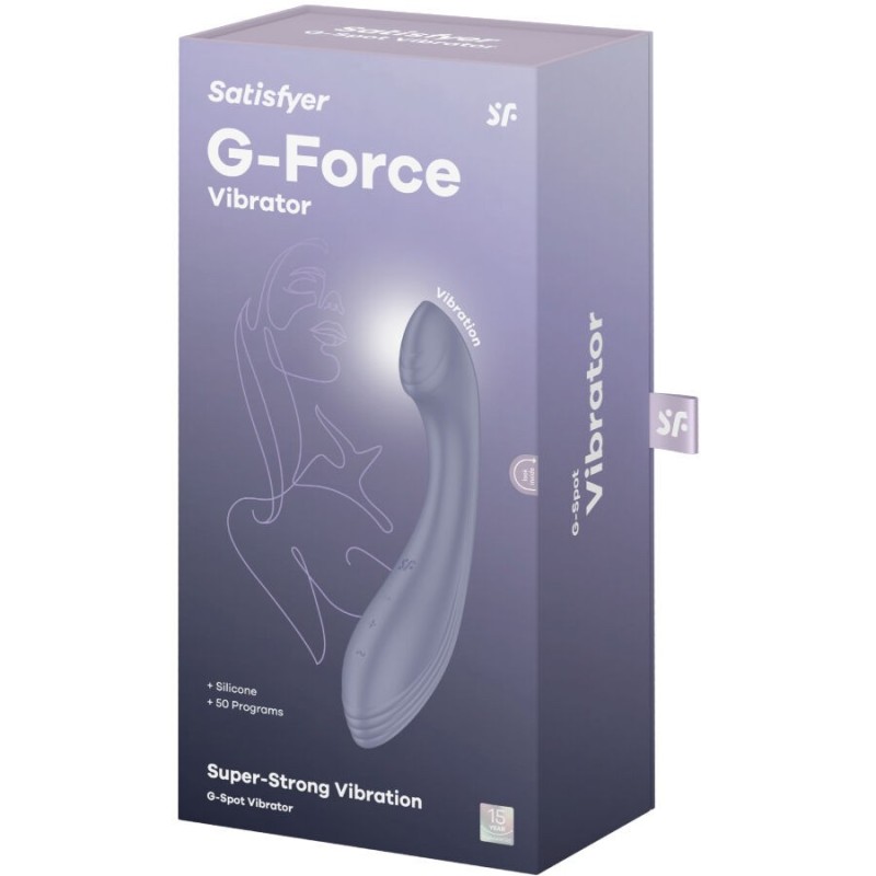 Vibratore G-Force Stimolatore G-Spot Viola - SATISFYER VIBRATOR - Vibratori punto G | erosidea.com