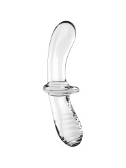 Dildo Doppio Cristallo Trasparente - SATISFYER CRYSTAL - Dildo Doppi | erosidea.com