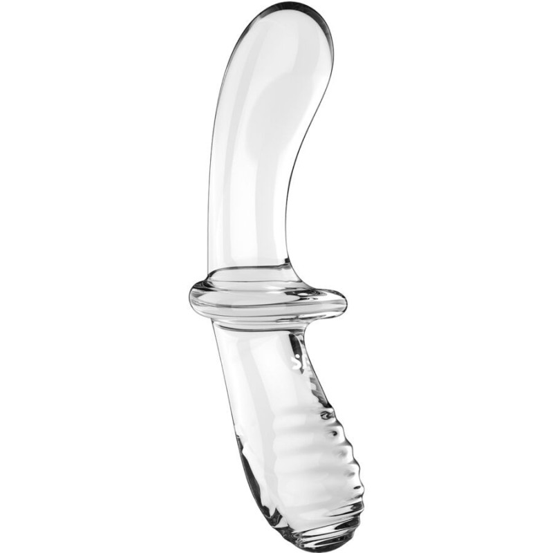 Dildo Doppio Cristallo Trasparente - SATISFYER CRYSTAL - Dildo Doppi | erosidea.com