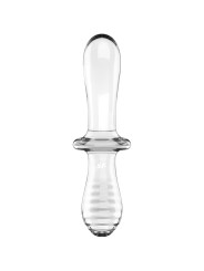 Dildo Doppio Cristallo Trasparente - SATISFYER CRYSTAL - Dildo Doppi | erosidea.com