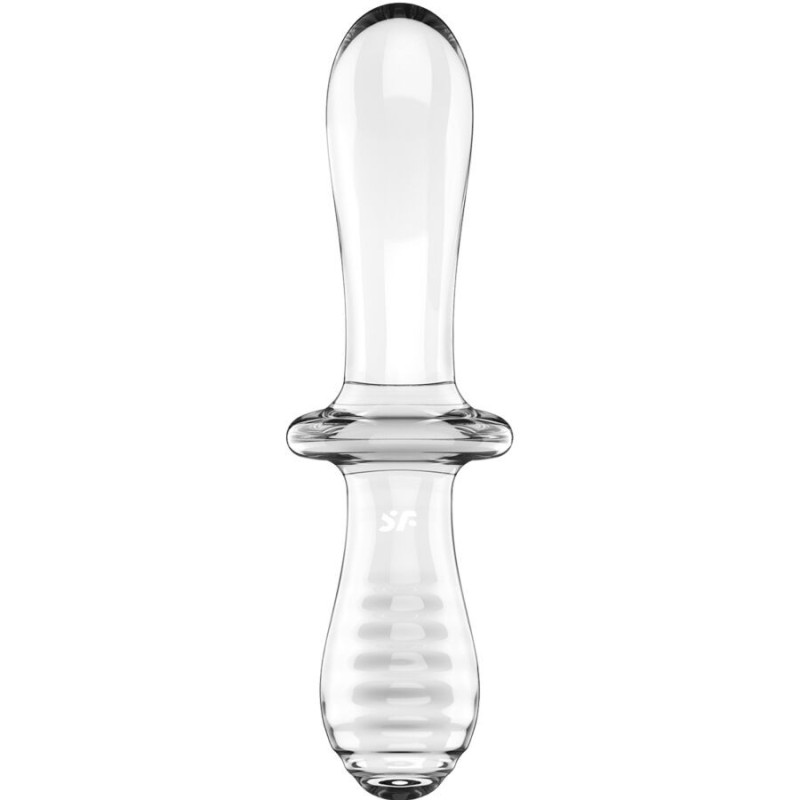 Dildo Doppio Cristallo Trasparente - SATISFYER CRYSTAL - Dildo Doppi | erosidea.com