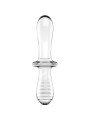 Dildo Doppio Cristallo Trasparente - SATISFYER CRYSTAL - Dildo Doppi | erosidea.com