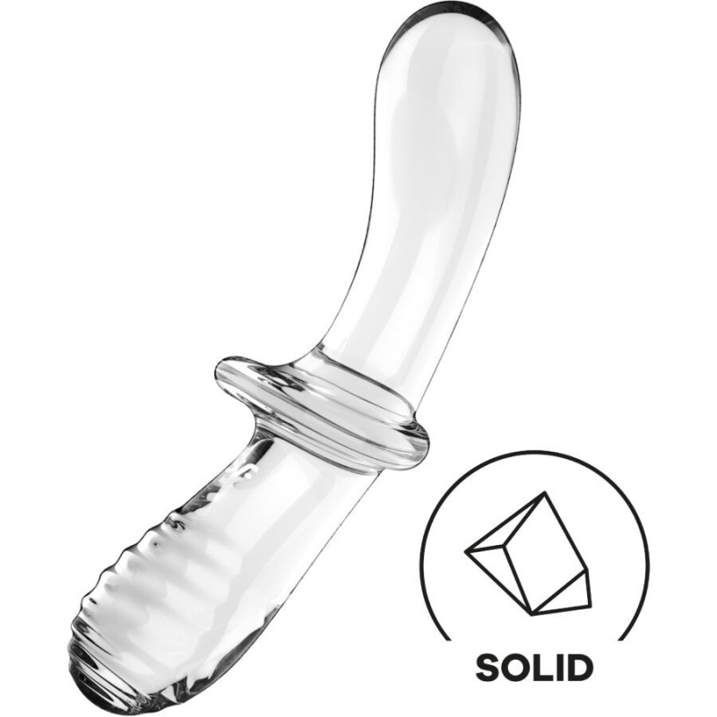 Dildo Doppio Cristallo Trasparente - SATISFYER CRYSTAL - Dildo Doppi | erosidea.com