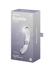 Dildo Doppio Cristallo Trasparente - SATISFYER CRYSTAL - Dildo Doppi | erosidea.com