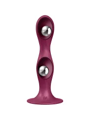 Satisfyer - Dildo In Silicone Doppia Palla Granato - SATISFYER PLUGS - Dildo Speciali | erosidea.com