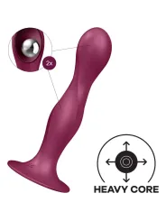 Satisfyer - Dildo In Silicone Doppia Palla Granato - SATISFYER PLUGS - Dildo Speciali | erosidea.com