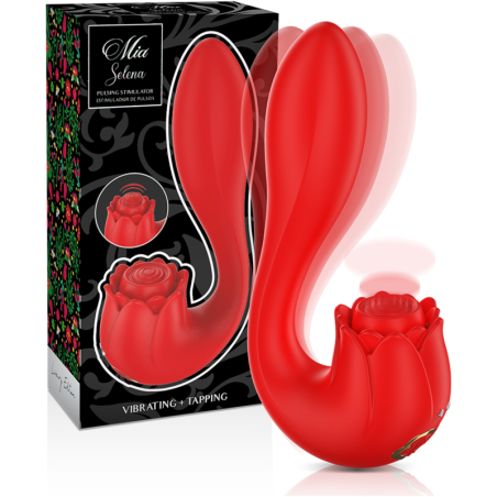 Mia - Selena Stimolatore Vibrante + Tapping Rosso - MIA - Stimolatori | erosidea.com
