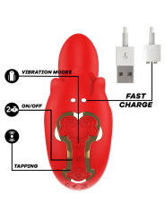 Mia - Selena Stimolatore Vibrante + Tapping Rosso - MIA - Stimolatori | erosidea.com