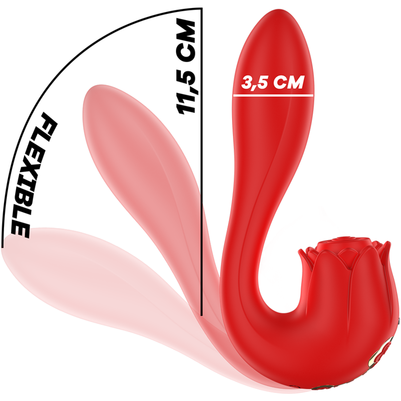 Mia - Selena Stimolatore Vibrante + Tapping Rosso - MIA - Stimolatori | erosidea.com