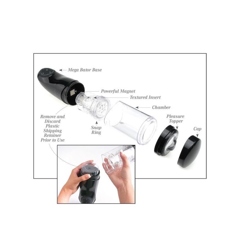 Extreme Toyz - Pdx Mega Bator Usb Masturbatore Maschio Bocca Rosso - EXTREME TOYZ - Masturbatori Orali | erosidea.com