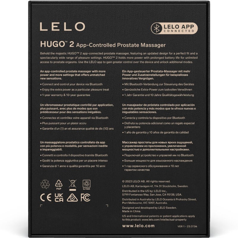 Lelo - Massaggiatore Prostatico Hugo 2 Verde - Lelo - Prostata e Perineo | erosidea.com