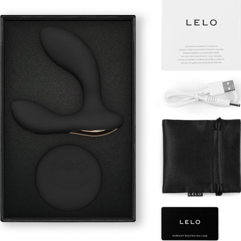 Lelo - Telecomando Massaggiatore Prostatico Hugo 2 Nero - Lelo - Prostata e Perineo | erosidea.com