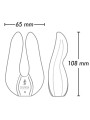 Massaggiatore Intimo Aiko Nero - SHUNGA TOYS - Vibratori | erosidea.com