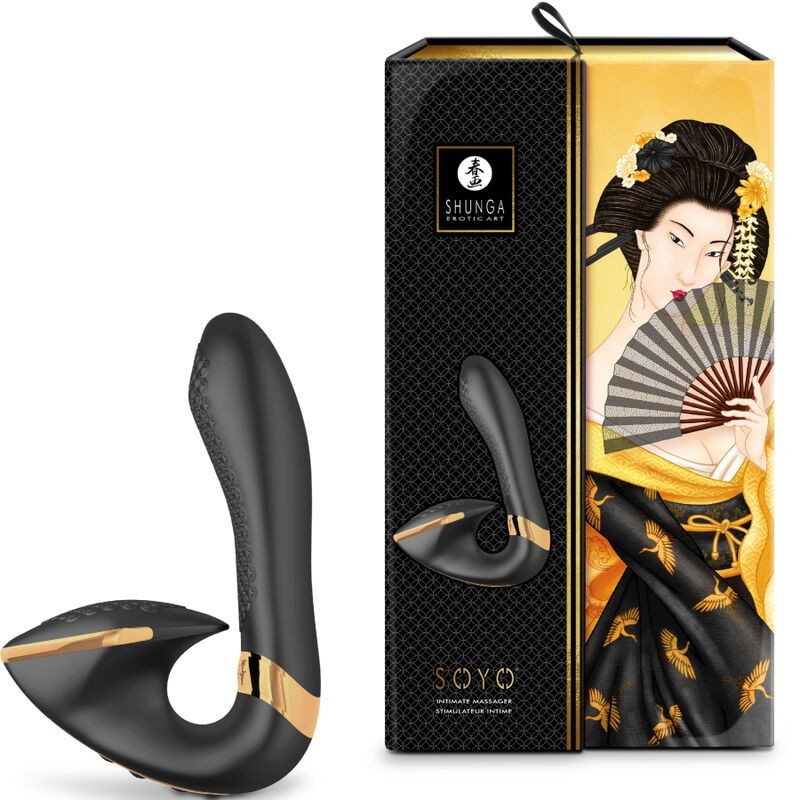 Shunga Toys - Stimolatore Soyo Completo - Nero - SHUNGA TOYS - Vibratori per Coppia | erosidea.com