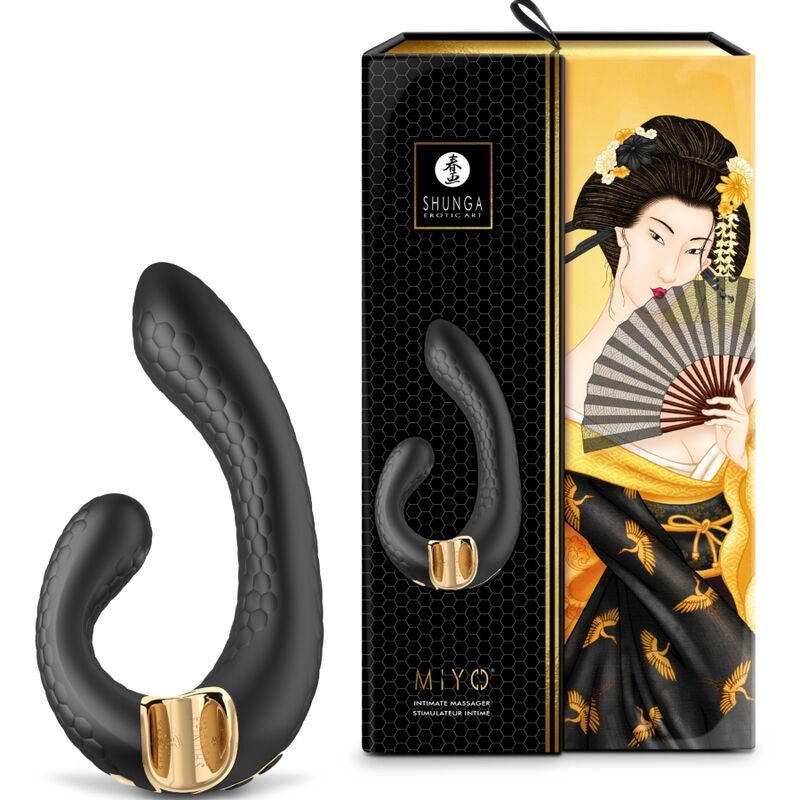 Massaggiatore Intimo Miyo Nero - SHUNGA TOYS - Vibratori | erosidea.com