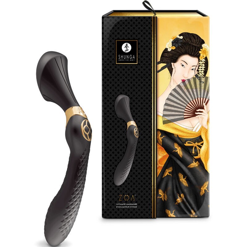 Massaggiatore Intimo Zoa Nero - SHUNGA TOYS - Stimolatori | erosidea.com