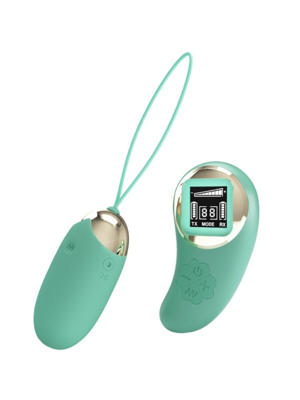 Miniera Di Ovetto Vibrante Con Telecomando Verde - PRETTY LOVE LED - Ovetti Palline Sfere | erosidea.com