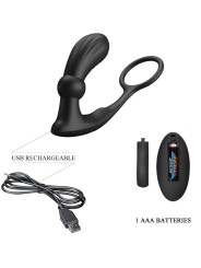 Vibratore Anello Anale E Warren Black - PRETTY LOVE BOTTOM - Anelli Fallici | erosidea.com
