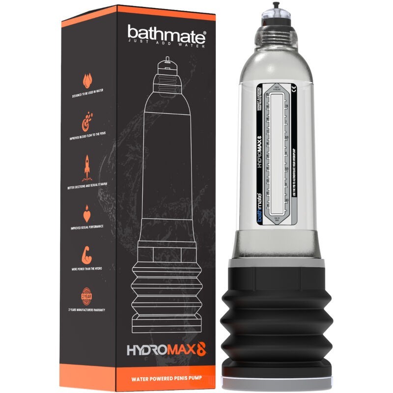 Bathmate - Hydromax 8 Trasparente - BATHMATE - Pompe e Sviluppatori Pene | erosidea.com
