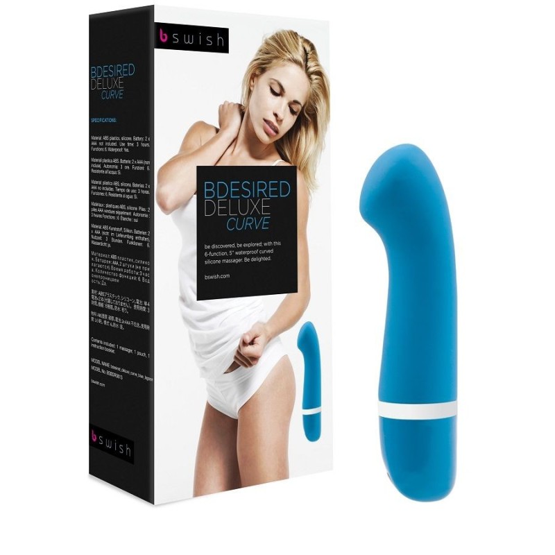 B Swish - Bdesired Deluxe Curva Blu Laguna - B SWISH - Vibratori Classici | erosidea.com