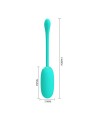 Uovo Vibrante Julius Impermeabile-Ricaricabile Verde Acqua - PRETTY LOVE SMART - Vibratori Mini | erosidea.com