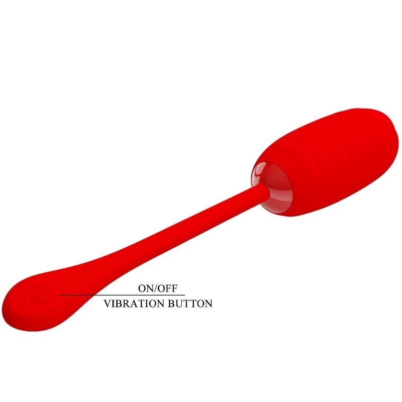 Uovo Vibrante Ricaricabile Kirk Rosso - PRETTY LOVE SMART - Vibratori Mini | erosidea.com