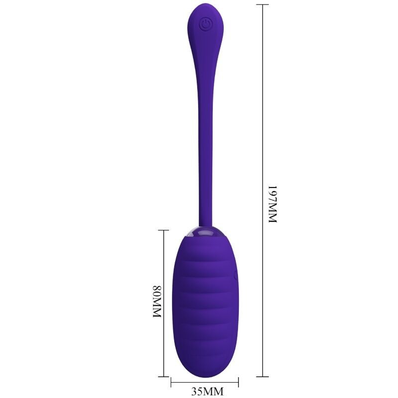 Uovo Vibrante Ricaricabile Kirk Viola - PRETTY LOVE SMART - Vibratori Mini | erosidea.com