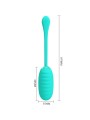 Uovo Vibrante Ricaricabile Kirk Verde Acqua - PRETTY LOVE SMART - Vibratori Mini | erosidea.com
