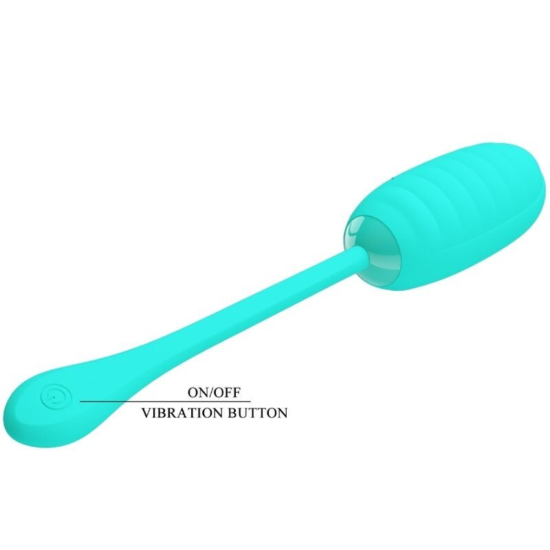 Uovo Vibrante Ricaricabile Kirk Verde Acqua - PRETTY LOVE SMART - Vibratori Mini | erosidea.com
