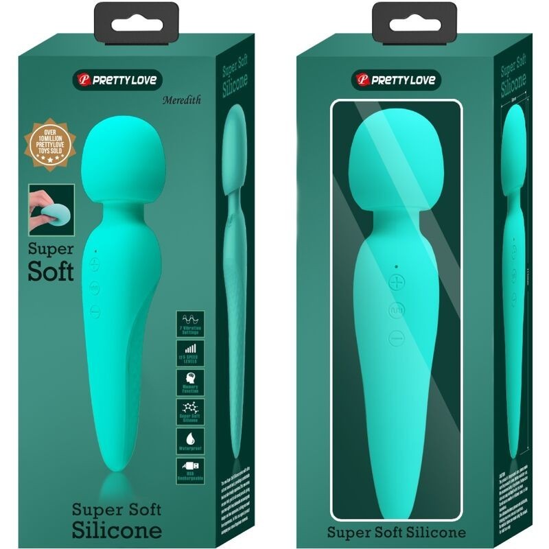 Massaggiatore Meredith 12 Modalit Di Vibrazione Verde Acqua - PRETTY LOVE SMART - Vibratori | erosidea.com