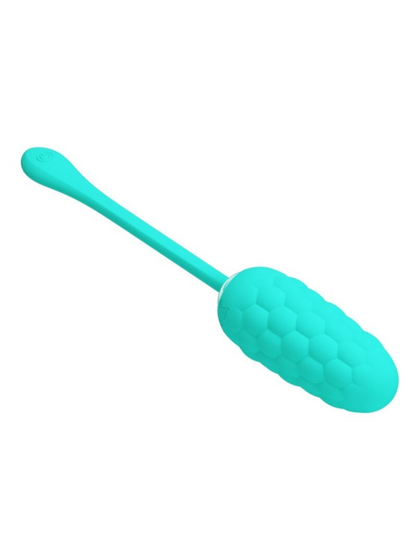 Uovo Vibrante Con Texture Marina Ricaricabile Verde Acqua - PRETTY LOVE SMART - Vibratori Mini | erosidea.com