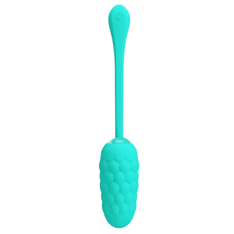 Uovo Vibrante Con Texture Marina Ricaricabile Verde Acqua - PRETTY LOVE SMART - Vibratori Mini | erosidea.com