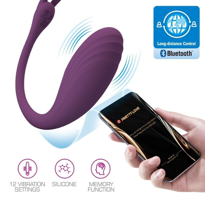 Catalina Vibrator App Telecomando Viola - PRETTY LOVE LED - Stimolatori | erosidea.com