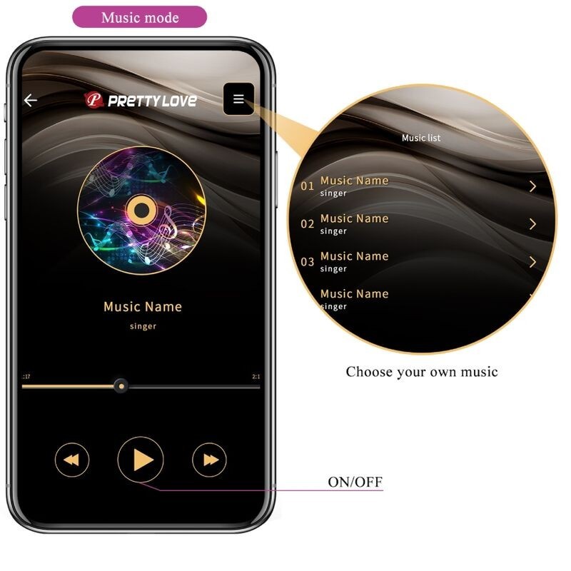 Catalina Vibrator App Telecomando Viola - PRETTY LOVE LED - Stimolatori | erosidea.com